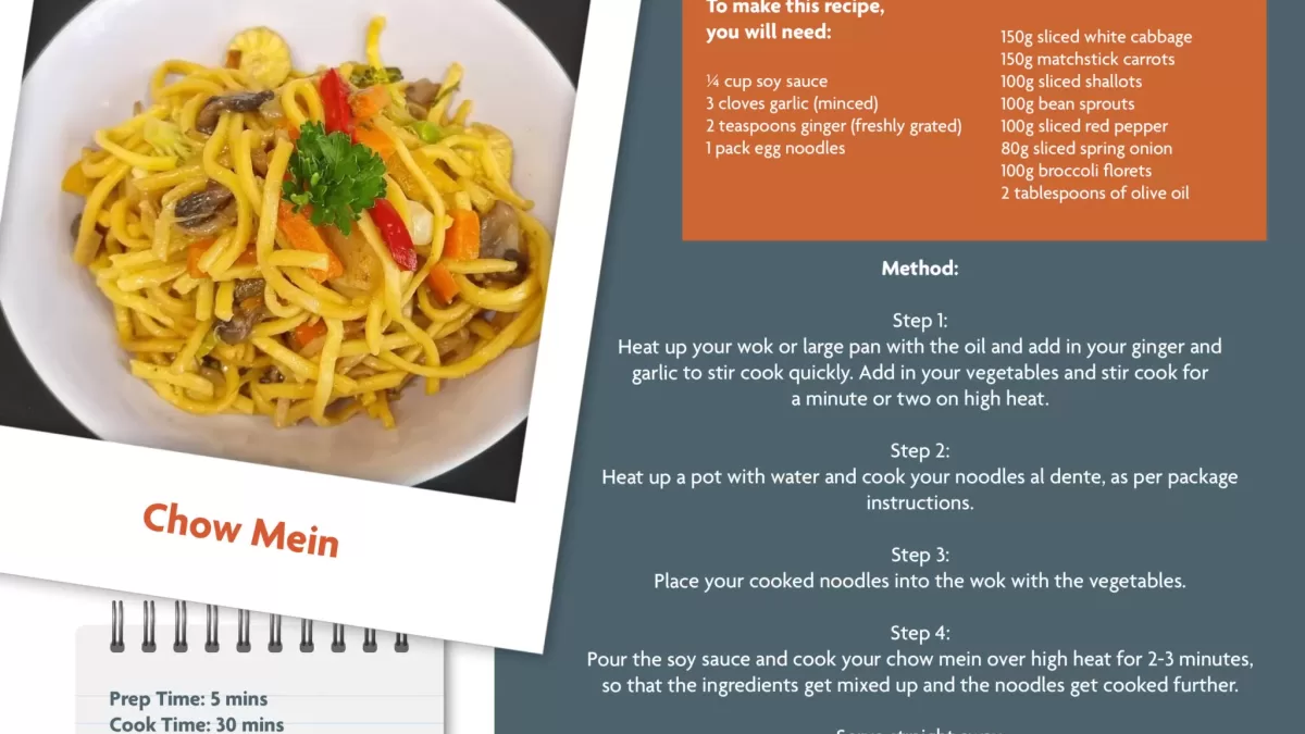 Reflections Recipe Card - Chow Mein
